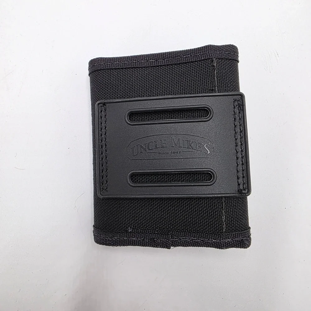 Uncle Mikes Black Nylon Duty Belt Pouch Snap Closure